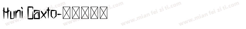 Huni Caxto字体转换